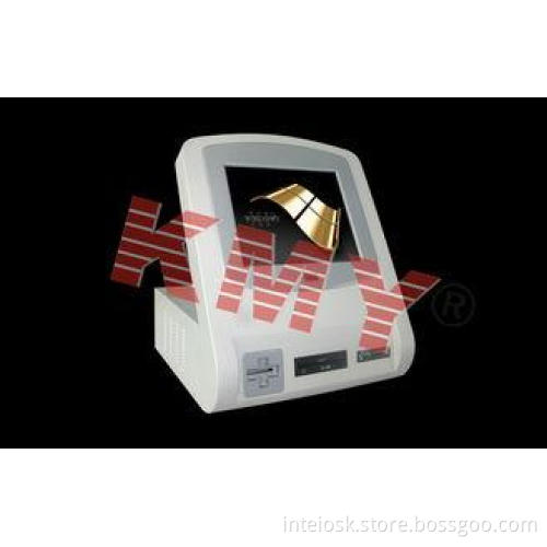 Self Service Ticket Vending Kiosk 17'' LCD Desktop With Que